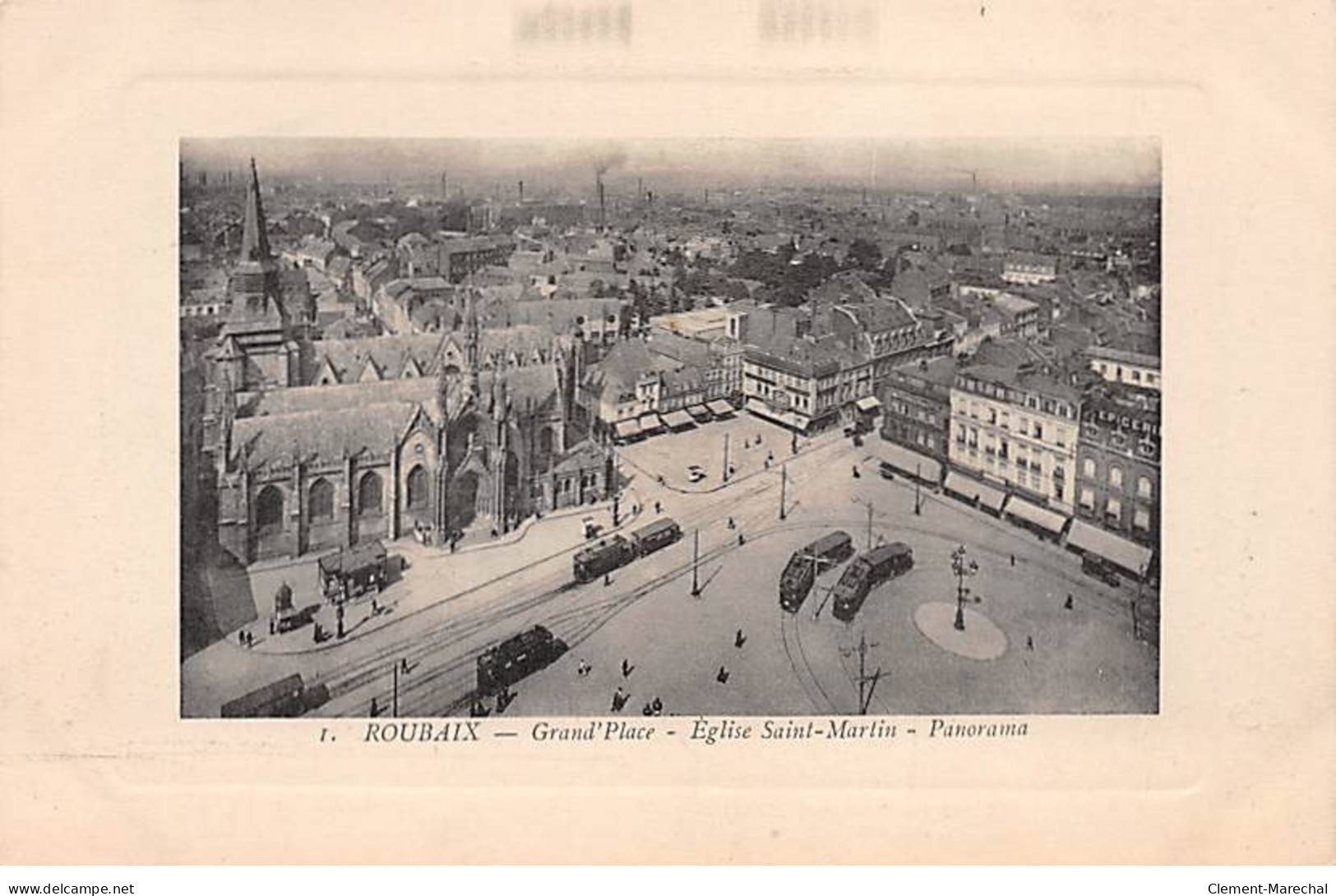 ROUBAIX - Grand Place - Eglise Saint Martin - Panorama - Très Bon état - Roubaix