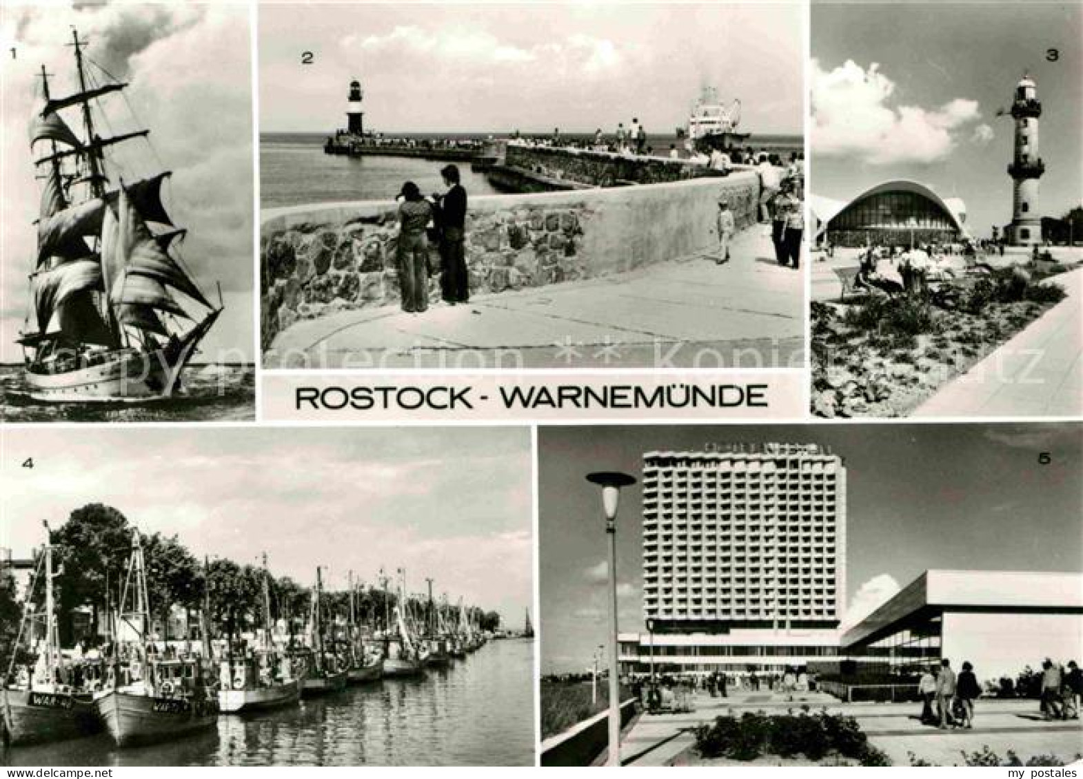 72636400 Rostock-Warnemuende Segelschulschiff Wilhelm Pieck Mole Hotel Neptun Ro - Rostock