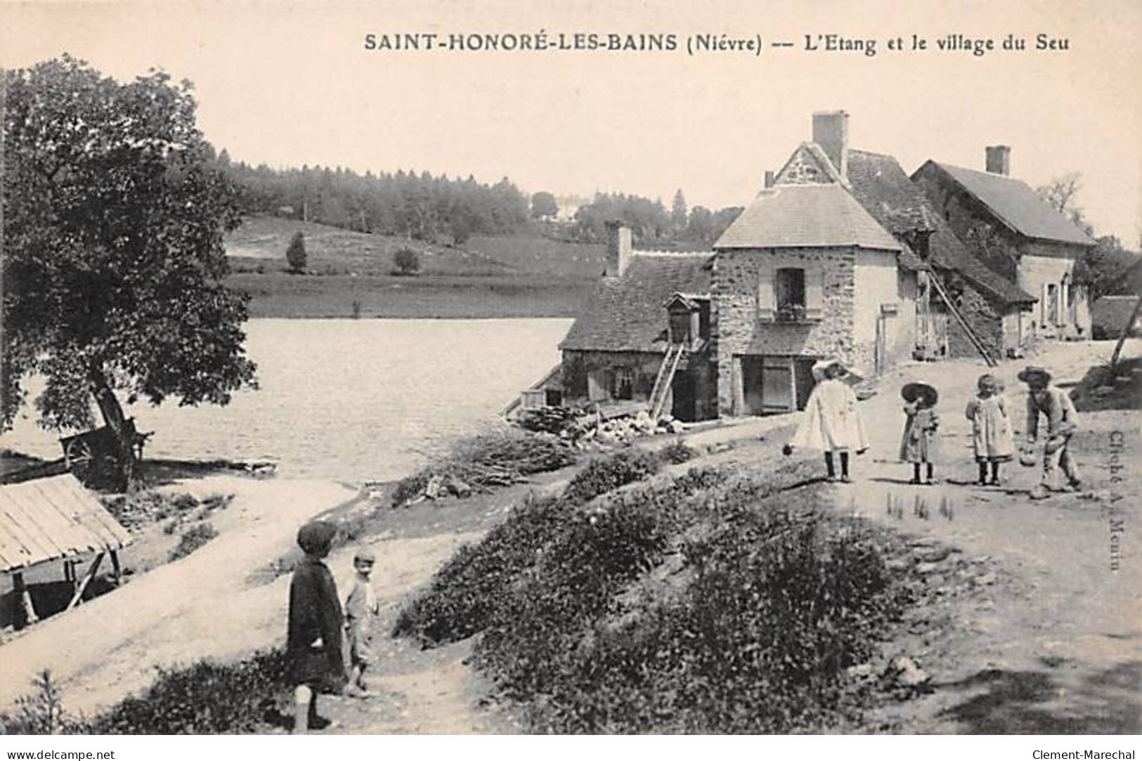 SAINT HONORE LES BAINS - L'Etang Et Le Village De Seu - Très Bon état - Saint-Honoré-les-Bains