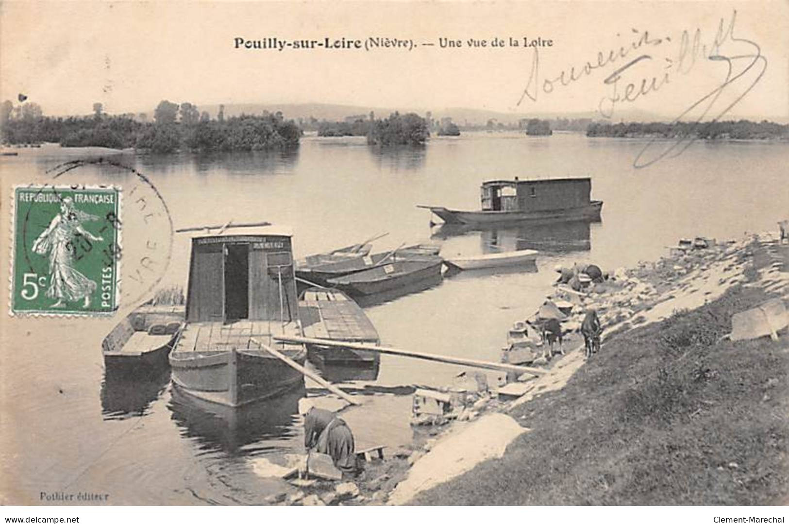 POUILLY SUR LOIRE - Une Vue De La Loire - Très Bon état - Pouilly Sur Loire