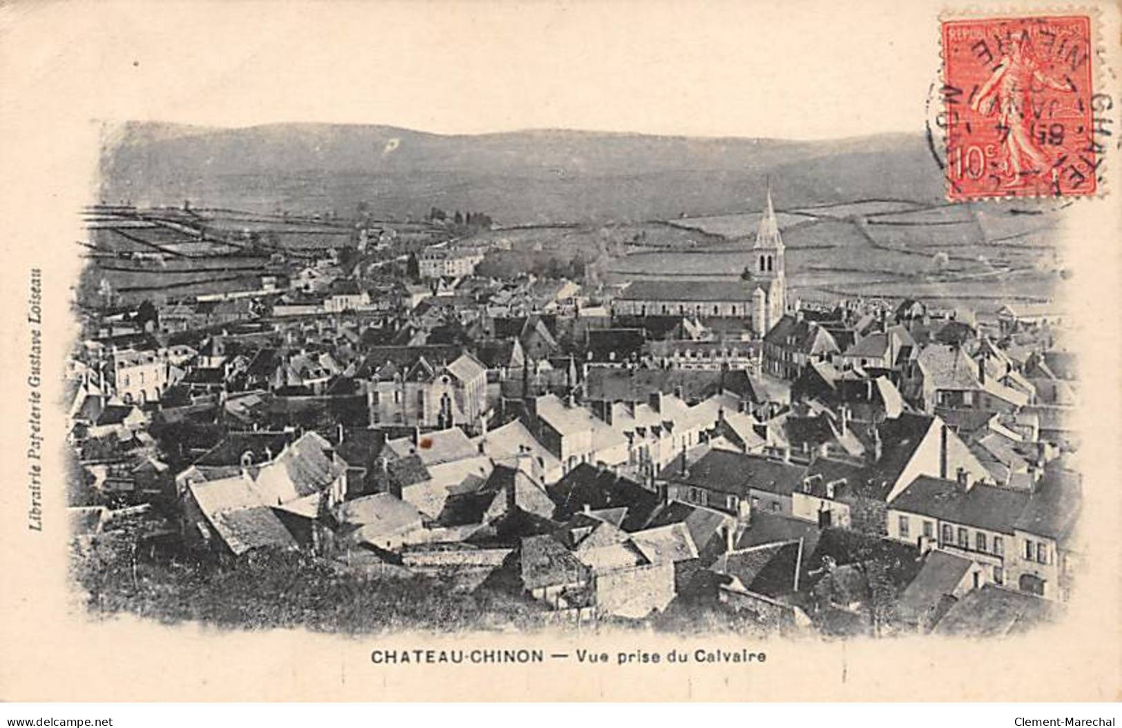 CHATEAU CHINON - Vue Prise Du Calvaire - Très Bon état - Chateau Chinon