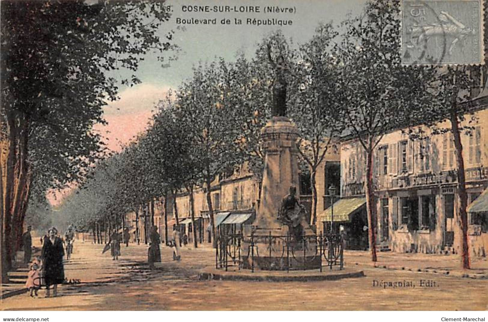 COSNE SUR LOIRE - Boulevard De La République - Très Bon état - Cosne Cours Sur Loire