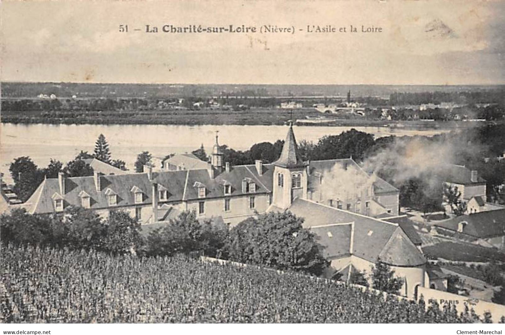 LA CHARITE SUR LOIRE - L'Asile Et La Loire - Très Bon état - La Charité Sur Loire