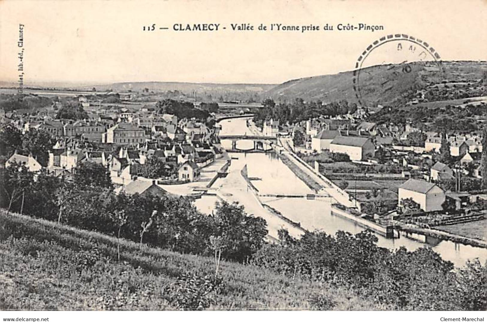 CLAMECY - Vallée De L'Yonne Prise Du Crôt Pinçon - Très Bon état - Clamecy
