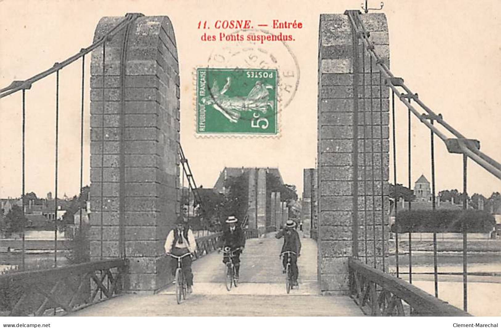 COSNE - Entrée Des Ponts Suspendus - Très Bon état - Cosne Cours Sur Loire