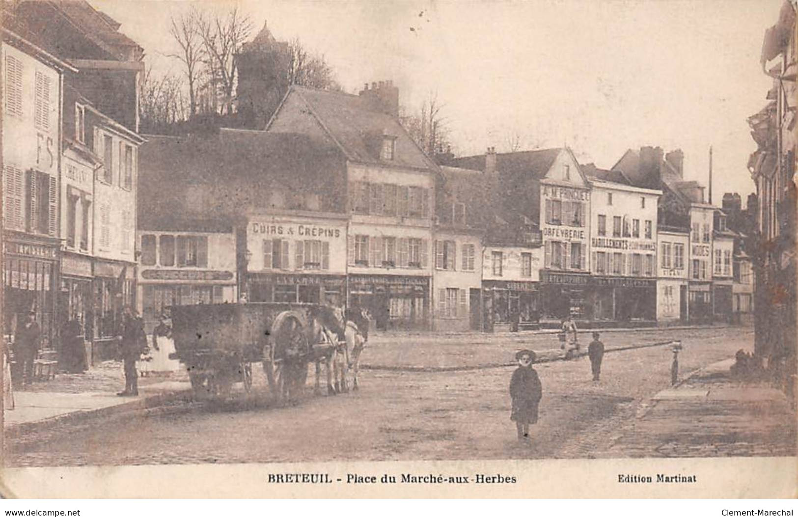 BRETEUIL - Place Du Marché Aux Herbes - Très Bon état - Breteuil