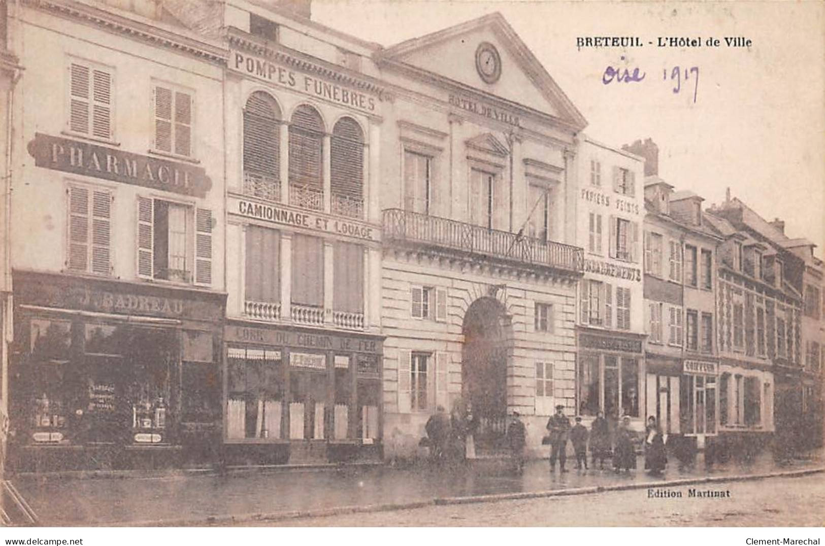 BRETEUIL - L'Hôtel De Ville - Très Bon état - Breteuil