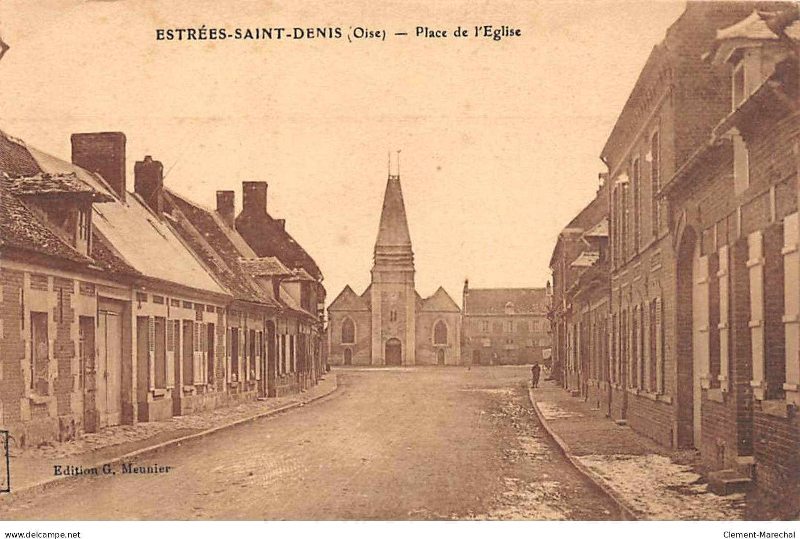 ESTREES SAINT DENIS - Place De L'Eglise - Très Bon état - Estrees Saint Denis