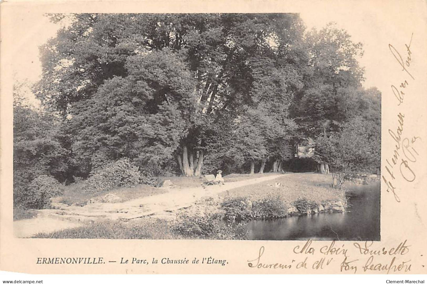 ERMENONVILLE - Le Parc, La Chaussée De L'Etang - Très Bon état - Ermenonville