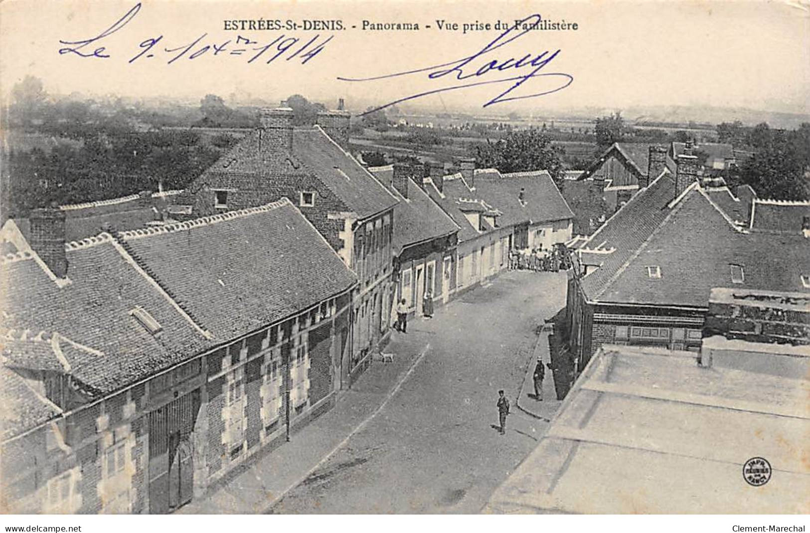 ESTREES SAINT DENIS - Panorama - Vue Prise Du Familistère - Très Bon état - Estrees Saint Denis