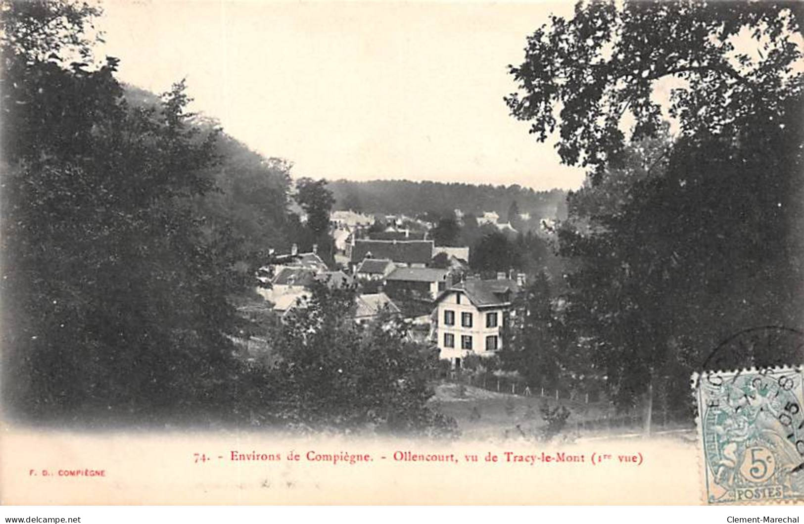 OLLENCOURT, Vu De Tracy Le Mont - Très Bon état - Autres & Non Classés