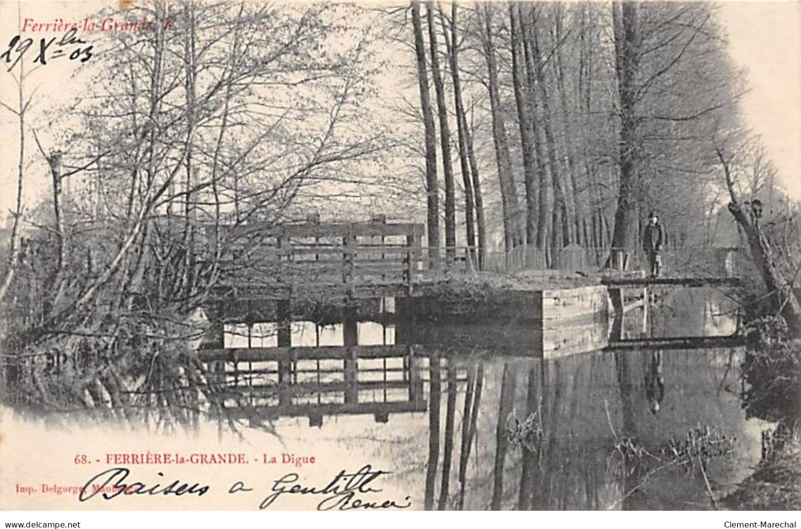 FERRIERE LA GRANDE - La Digue - état - Autres & Non Classés