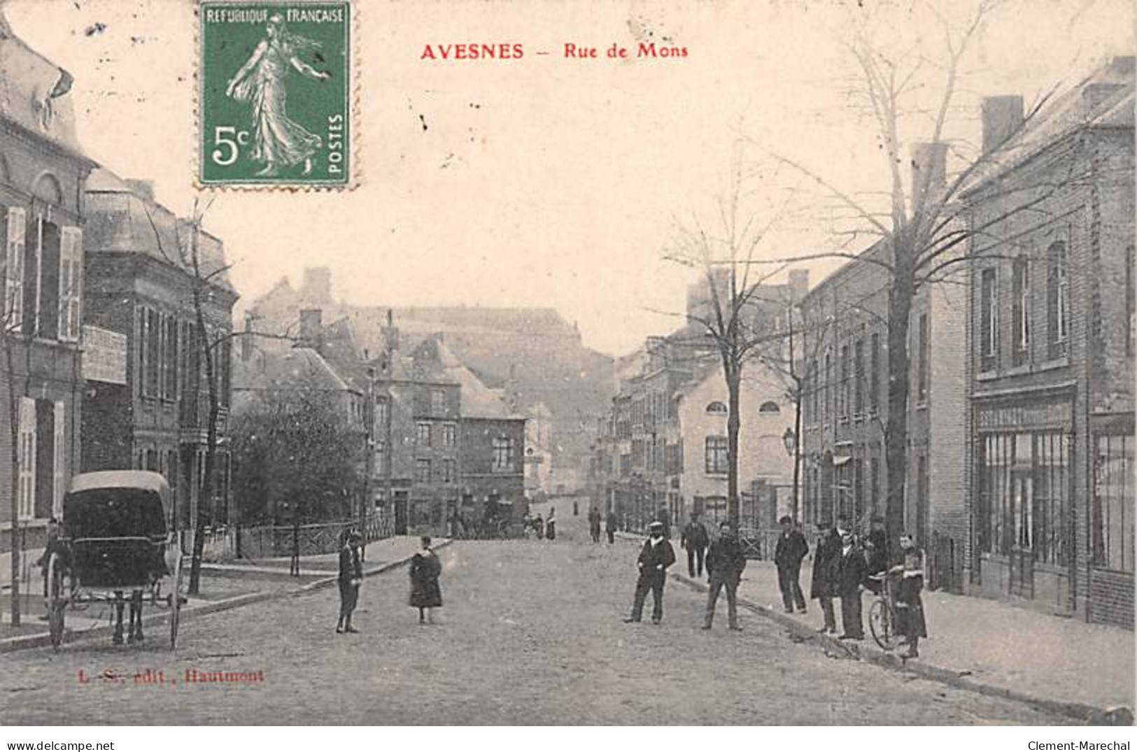AVESNES - Rue De Mons - Très Bon état - Avesnes Sur Helpe