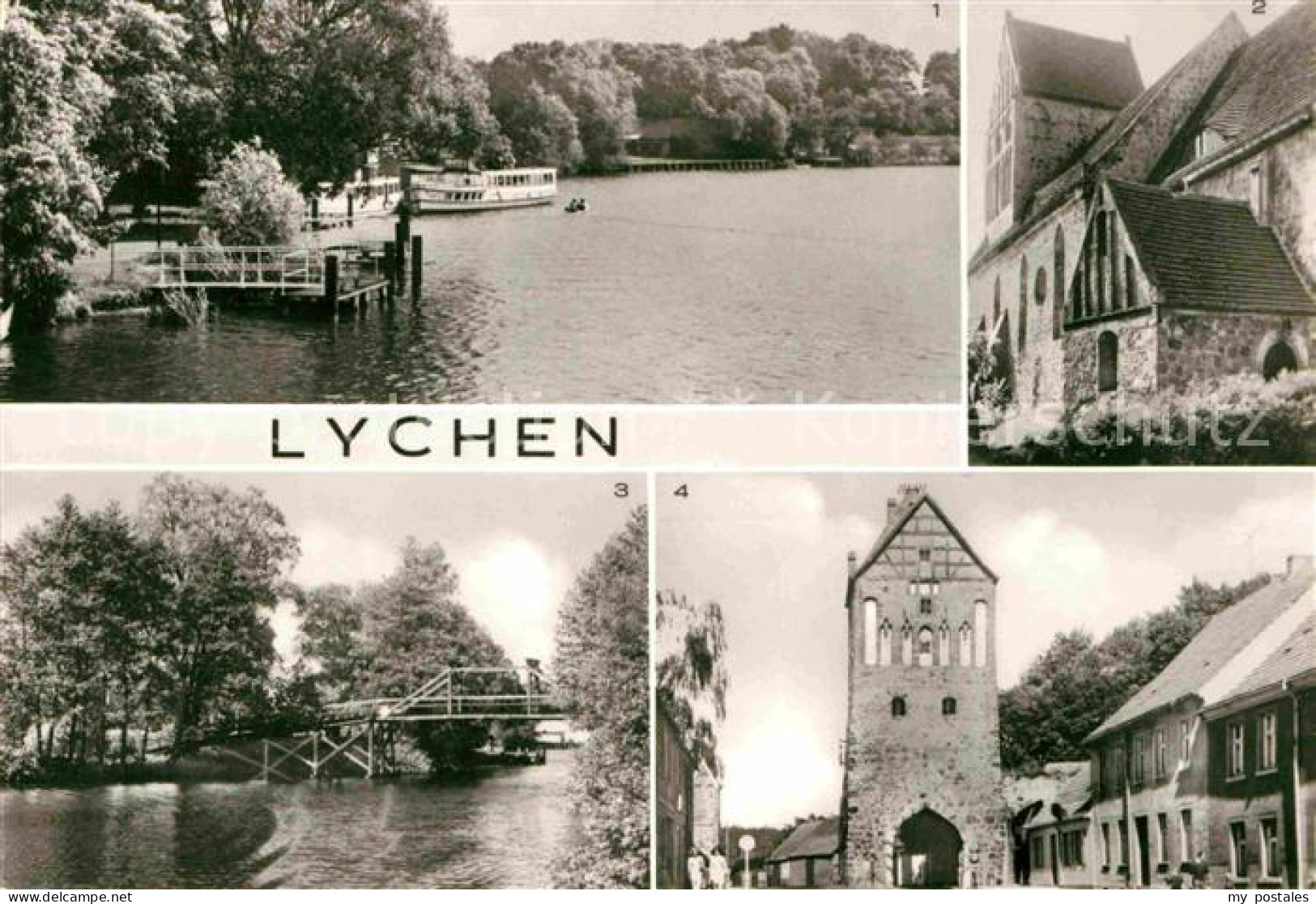 72636338 Lychen Anlegestelle Der Weissen Flotte Johanniskirche Stadtsee Lychen - Lychen