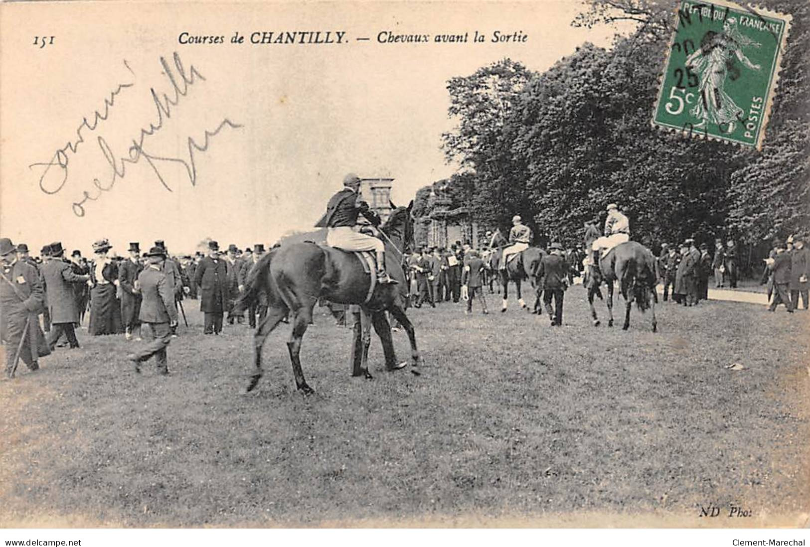 Courses De CHANTILLY - Chevaux Avant La Sortie - Très Bon état - Chantilly