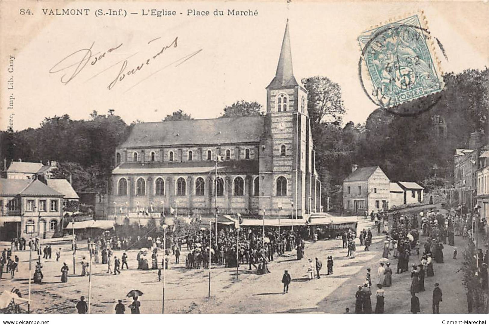 VALMONT - L'Eglise - Place Du Marché - Très Bon état - Valmont