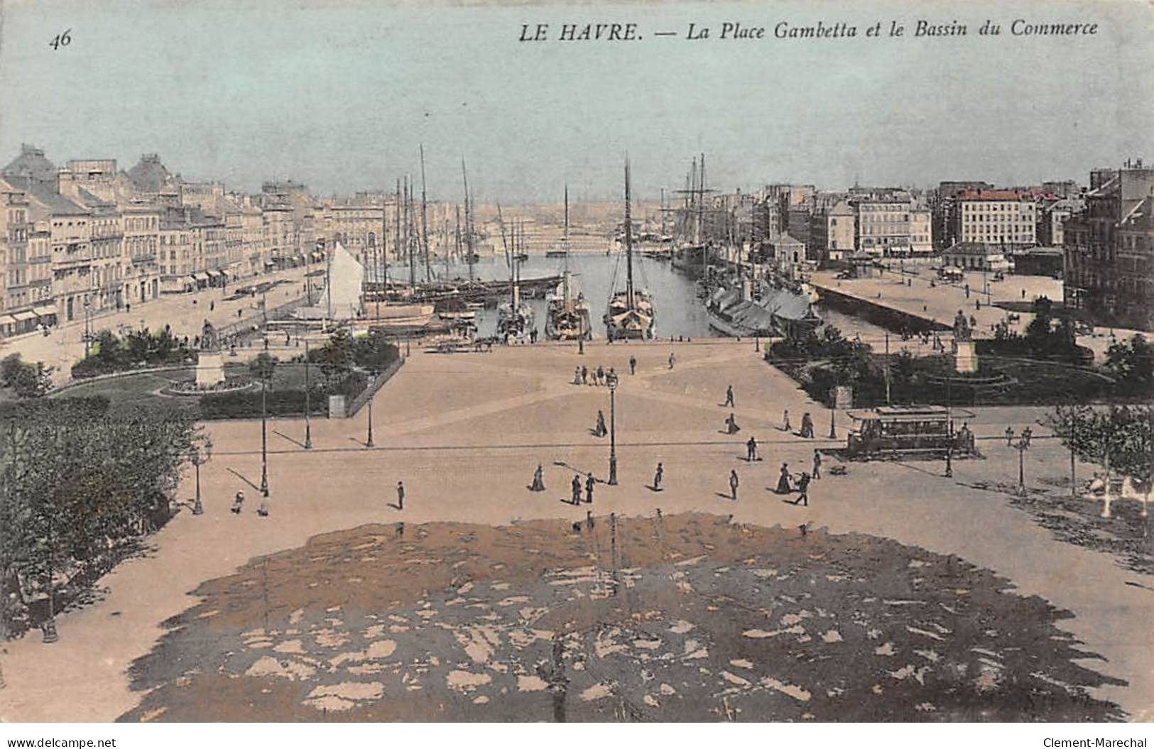 LE HAVRE - La Place Gambetta Et Le Bassin Du Commerce - Très Bon état - Non Classés