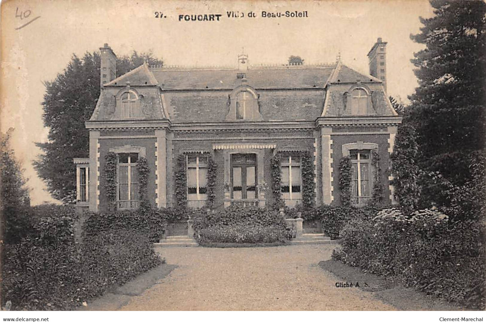 FOUCART - Villa Du Beau Soleil - état - Autres & Non Classés