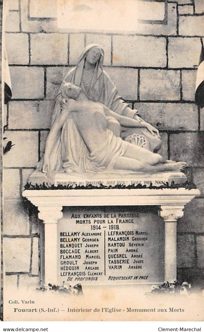 FOUCART - Intérieur De L'Eglise - Monument Aux Morts - Très Bon état - Autres & Non Classés