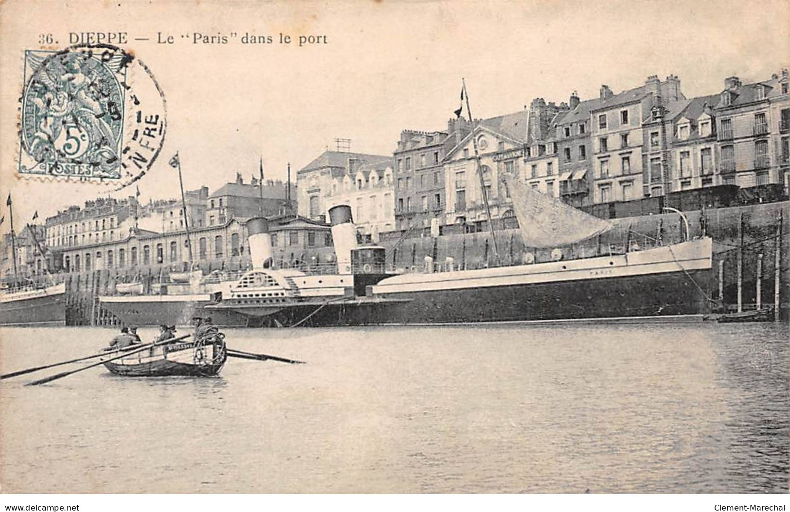DIEPPE - Le " Paris " Dans Le Port - Très Bon état - Dieppe