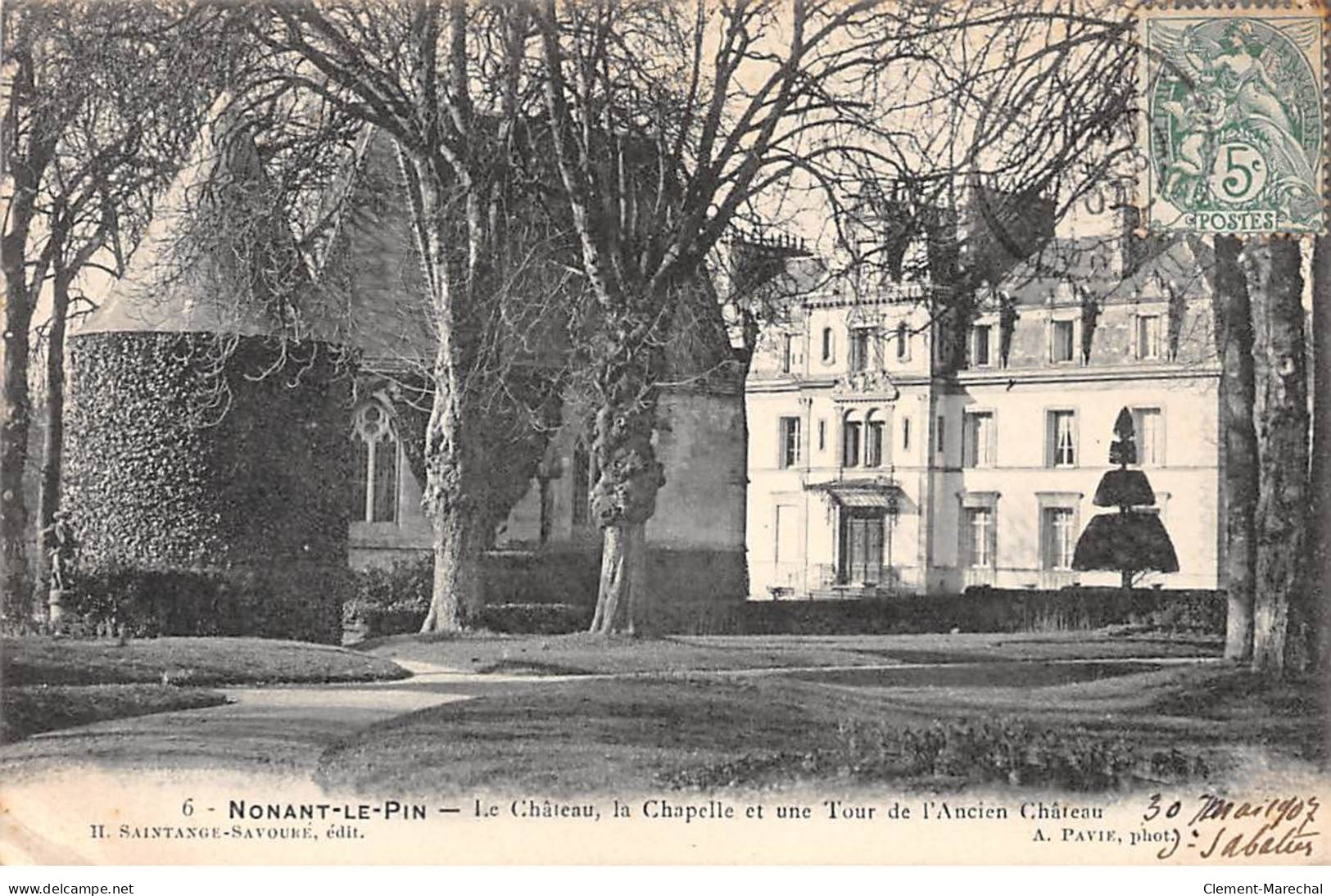 NONANT LE PIN - Le Château, La Chapelle Et Une Tour De L'Ancien Château - Très Bon état - Other & Unclassified