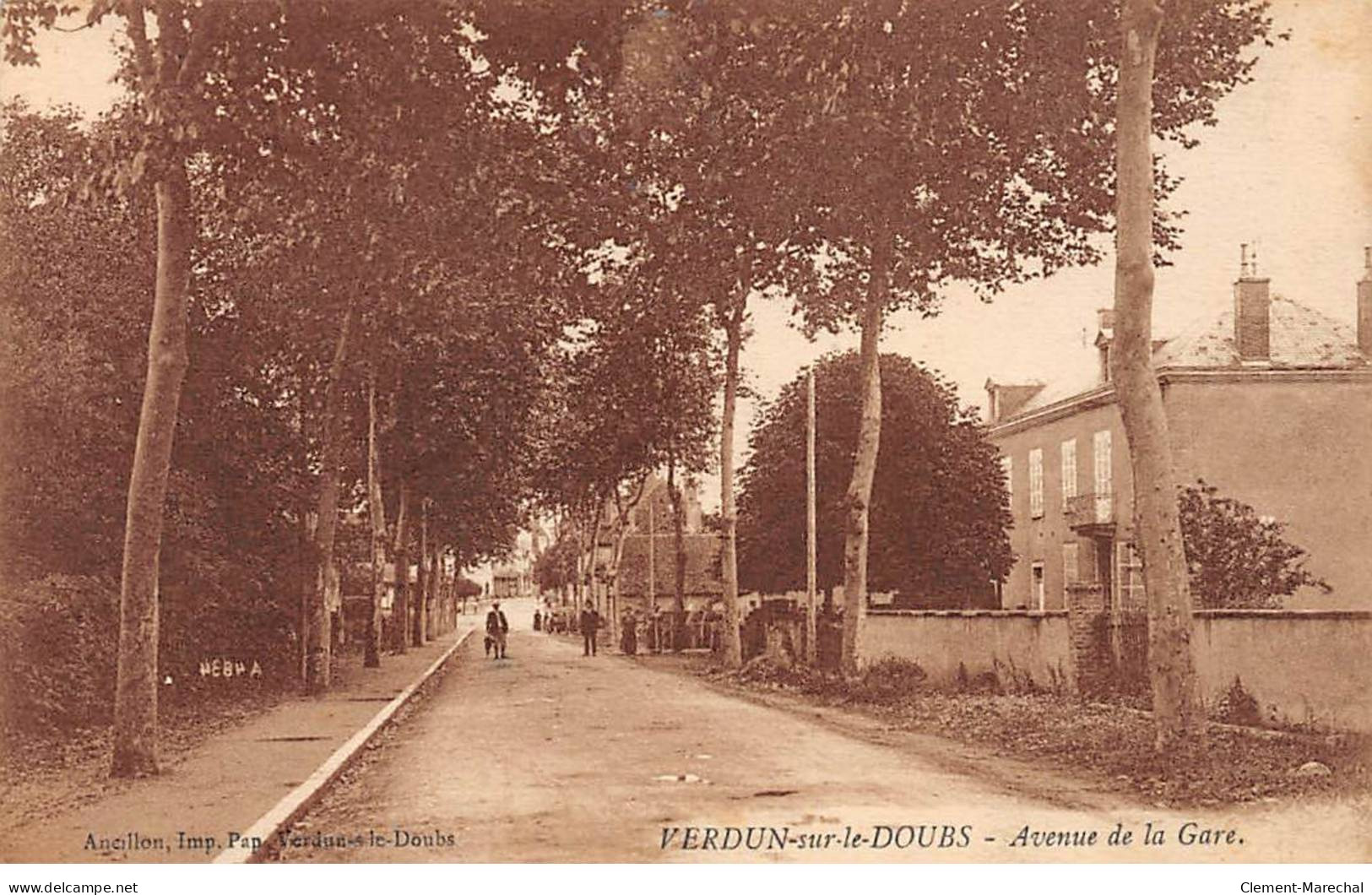 VERDUN SUR LE DOUBS - Avenue De La Gare - Très Bon état - Other & Unclassified