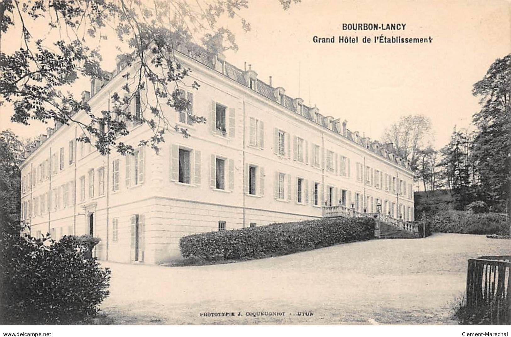 BOURBON LANCY - Grand Hôtel De L'Etablissement - Très Bon état - Altri & Non Classificati