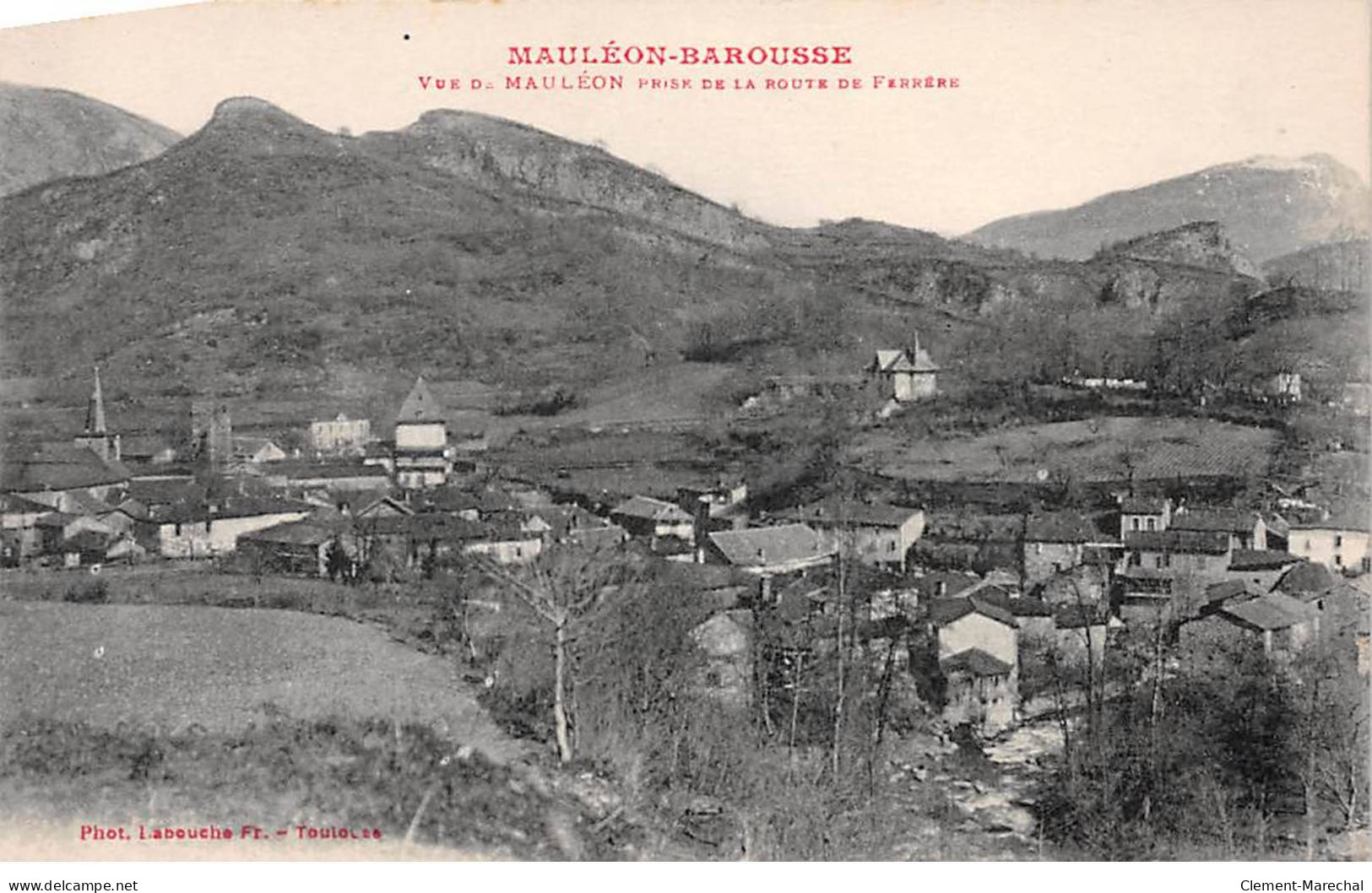 Vue De MAULEON Prise De La Route De Ferrère - Très Bon état - Mauleon Barousse