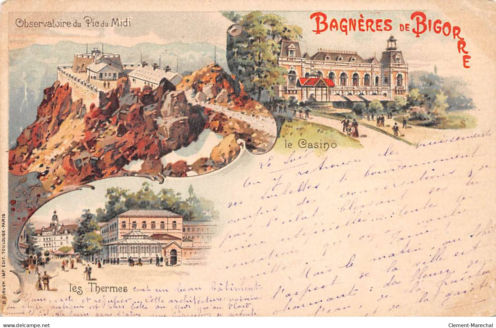 BAGNERES DE BIGORRE - Observatoire - Le Casino - Les Thermes - Très Bon état - Bagneres De Bigorre
