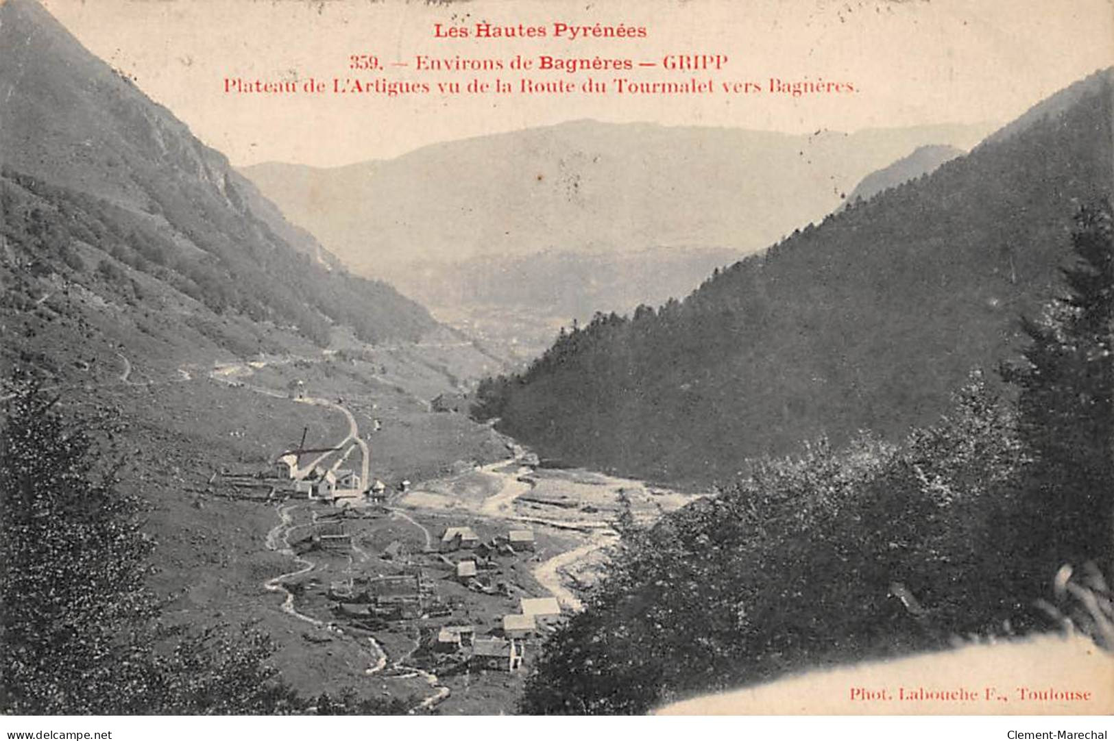GRIPP - Plateau De L'Artigues Vu De La Route Du Tourmalet Vers Bagnères - Très Bon état - Altri & Non Classificati