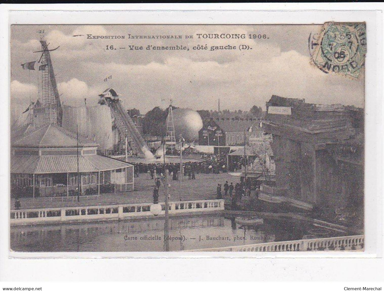 TOURCOING : Exposition Internationale De 1906, Vue D'ensemble, Côté Gauche, Ballon Rond - Très Bon état - Tourcoing