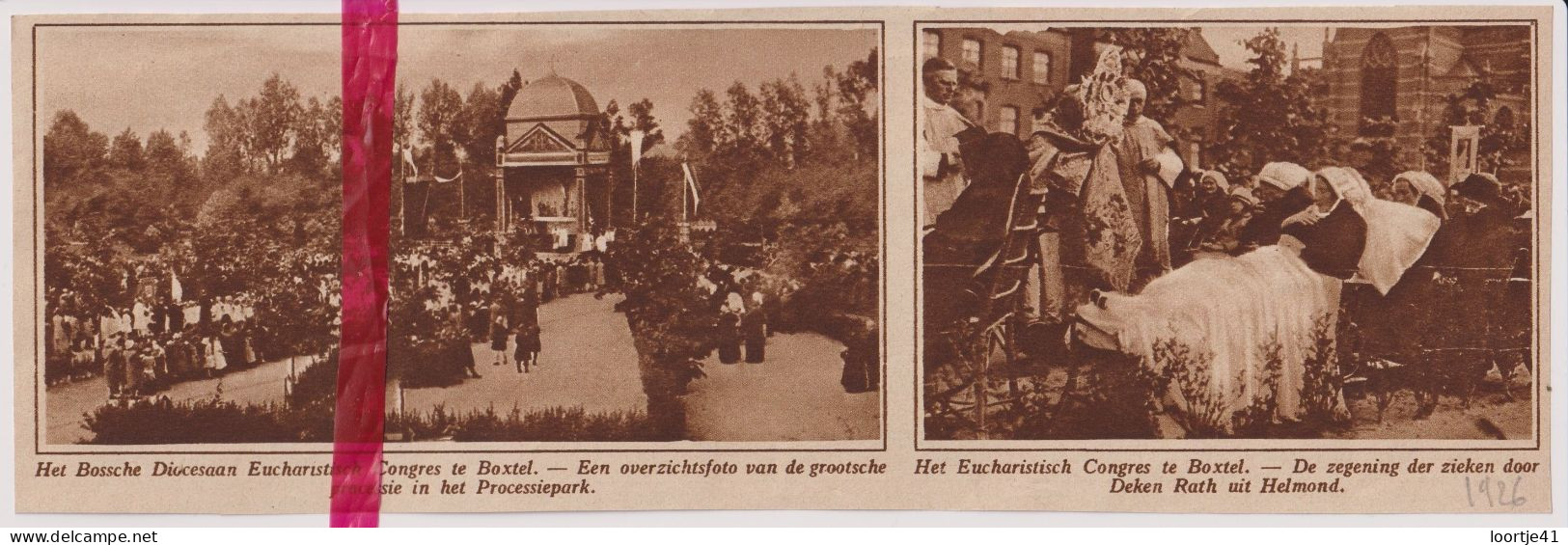 Boxtel - Congres & Processie - Orig. Knipsel Coupure Tijdschrift Magazine - 1926 - Non Classés