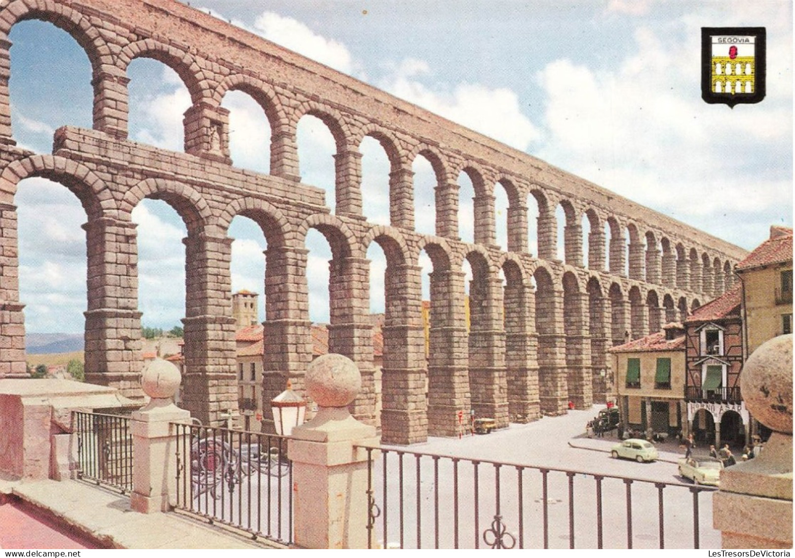 ESPAGNE - Segovia - Vue Générale D'un Aqueduc Romain - Colorisé - Carte Postale - Segovia