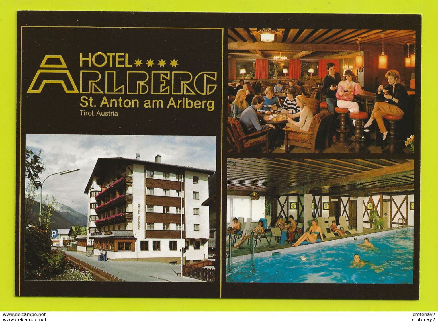 Tirol Tyrol ST ANTON AM ARLBERG HOTEL ARLBERG Familie Ennemoser Piscine Partie De Cartes VOIR DOS - St. Anton Am Arlberg