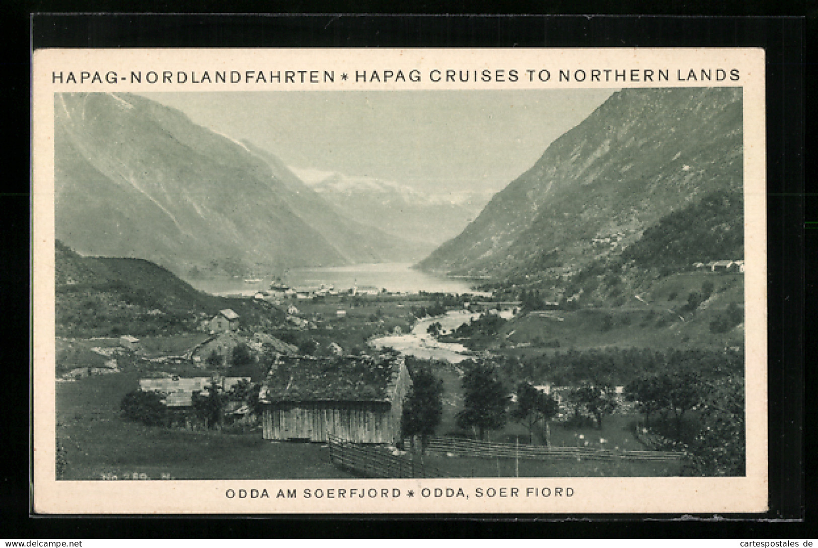 AK Odda, Gesamtansicht Mit Soerfjord  - Norvège