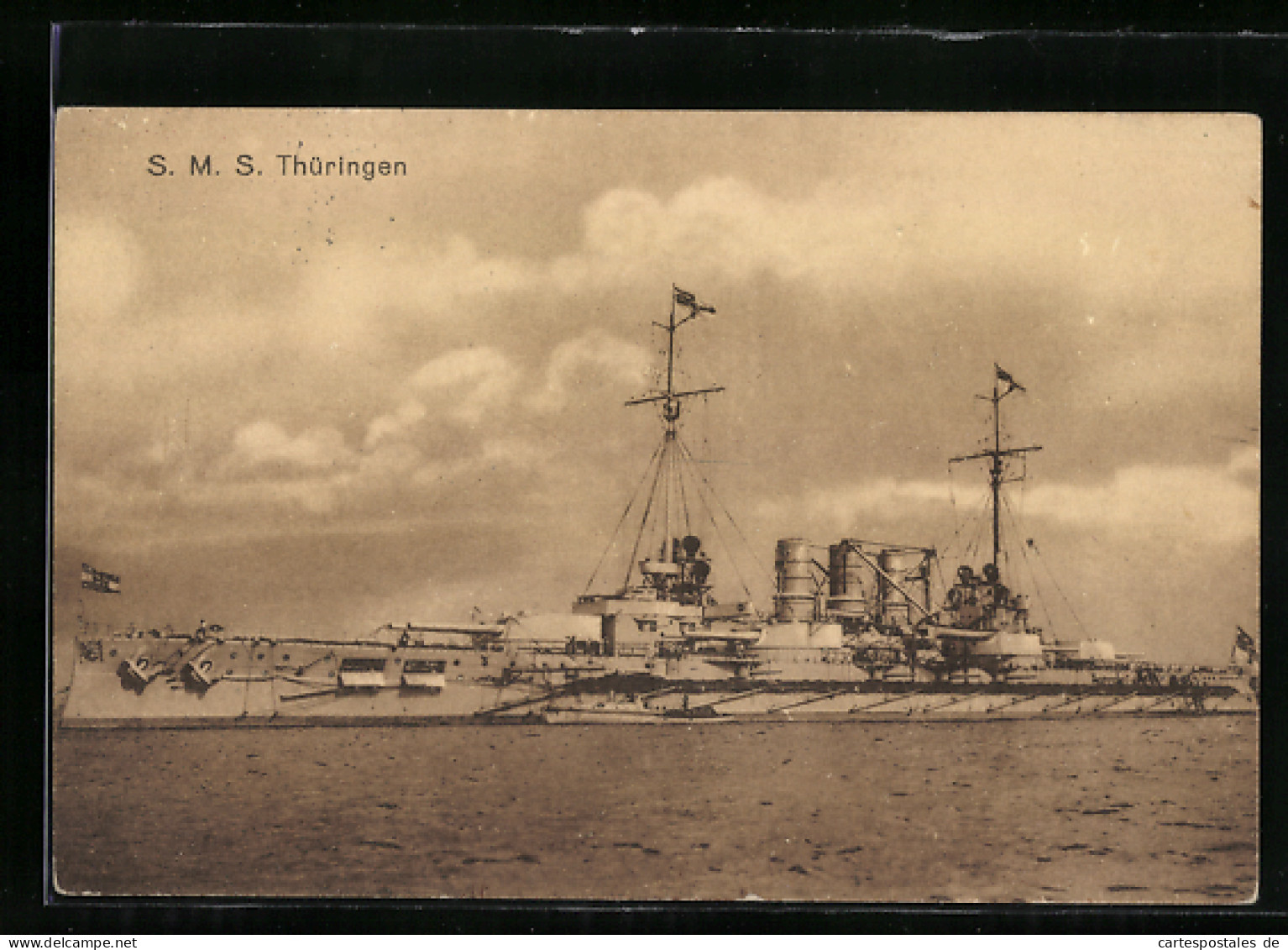 AK Kriegsschiff SMS Thüringen  - Warships