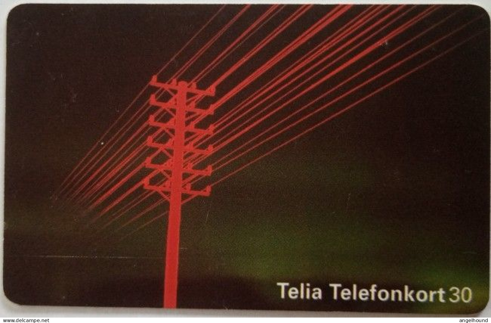 Sweden 30Mk. Chip Card - Elektricity Poles -Telegrafstolpe - Suède