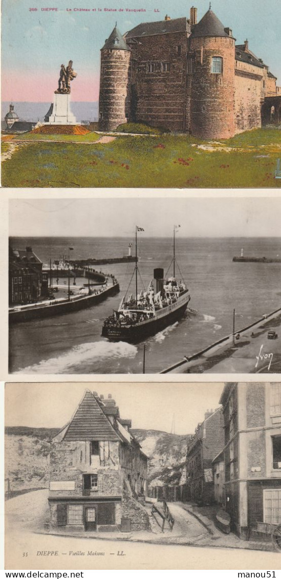 DIEPPE - Lot De 3 CPA - Dieppe