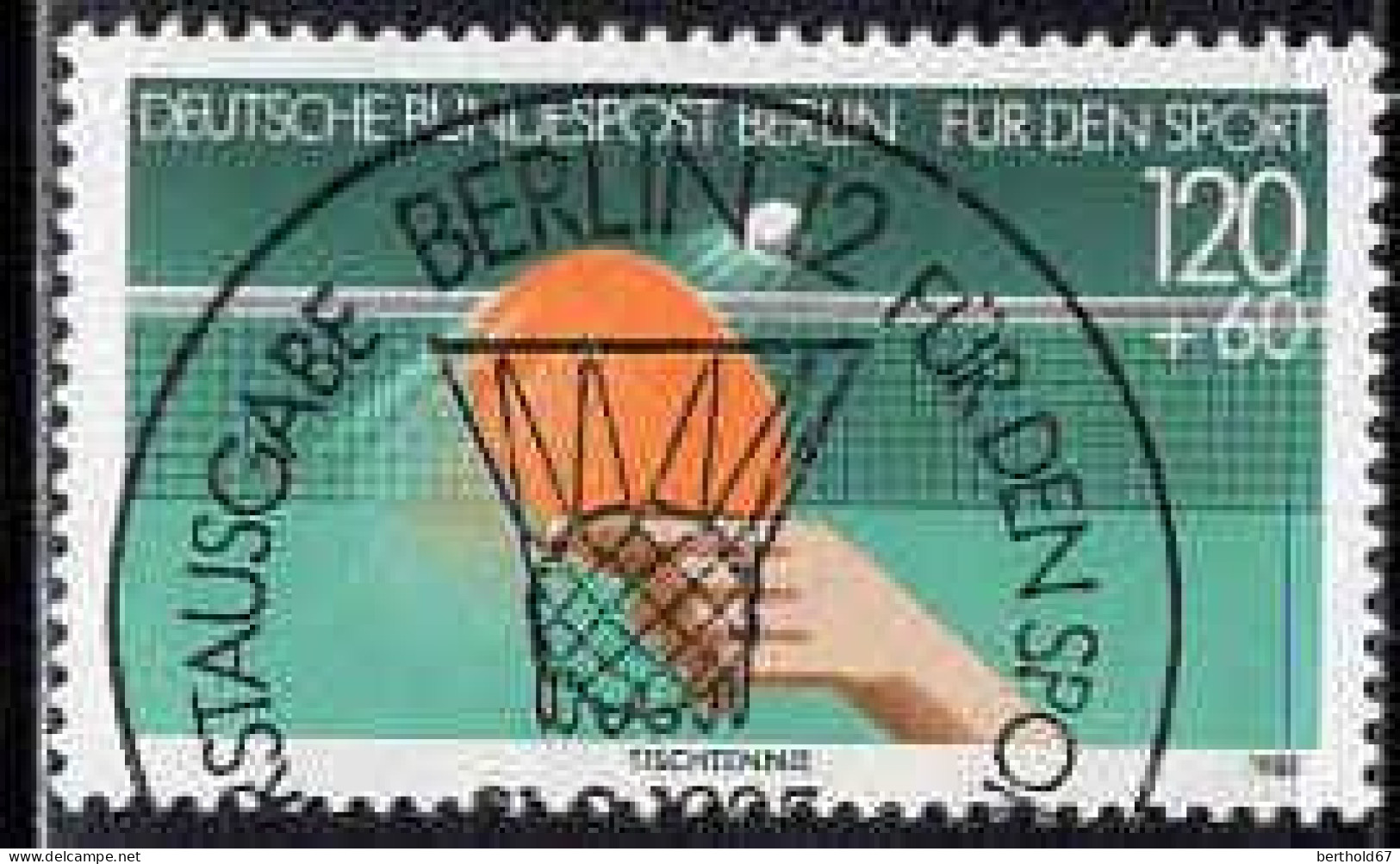 Berlin Poste Obl Yv:692 Mi:733 Tischtennis (TB Cachet Rond) - Gebruikt