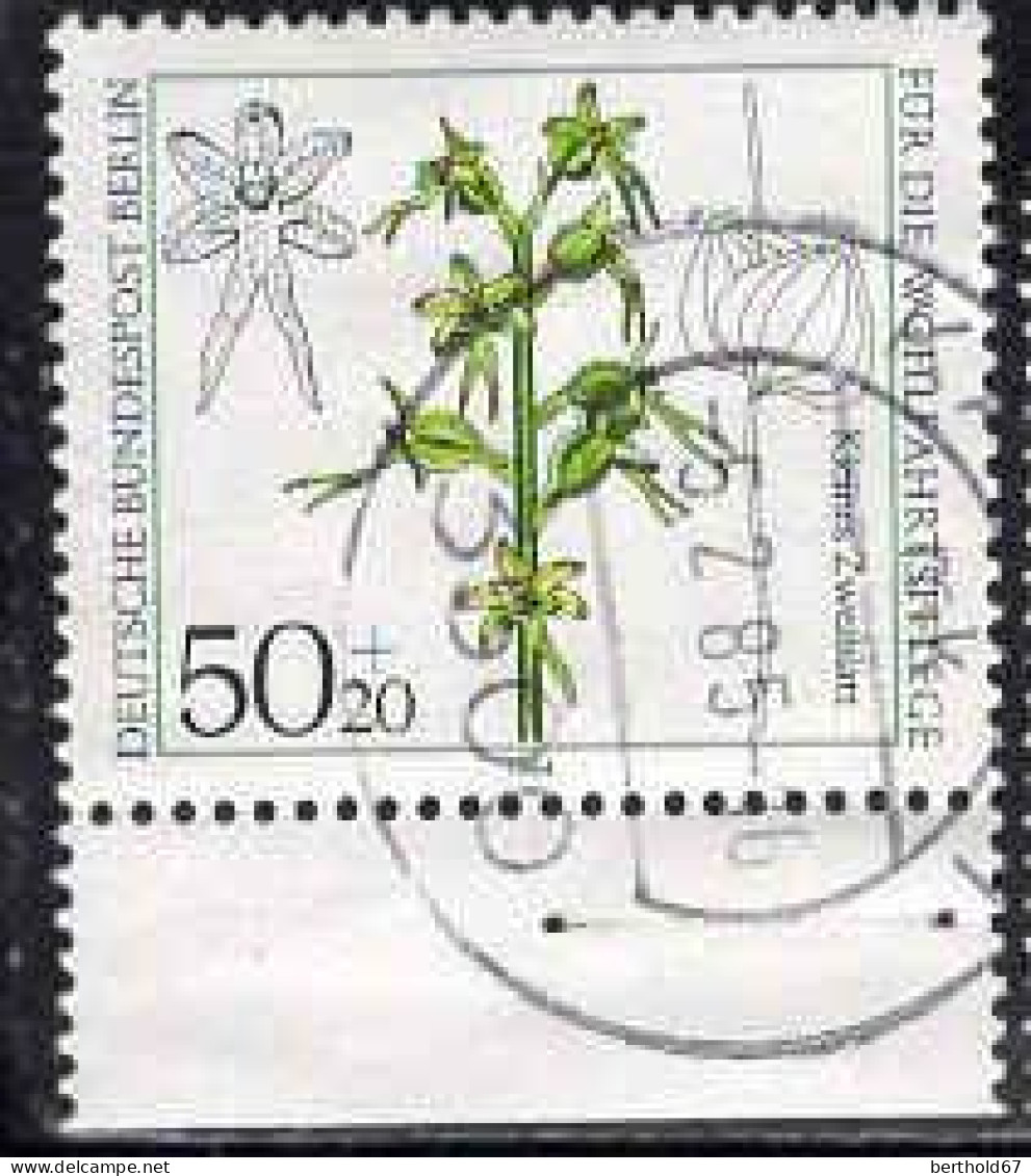 Berlin Poste Obl Yv:685 Mi:724 Kleines Zweiblatt Listera Cordata Bord De Feuille (Beau Cachet Rond) - Gebruikt