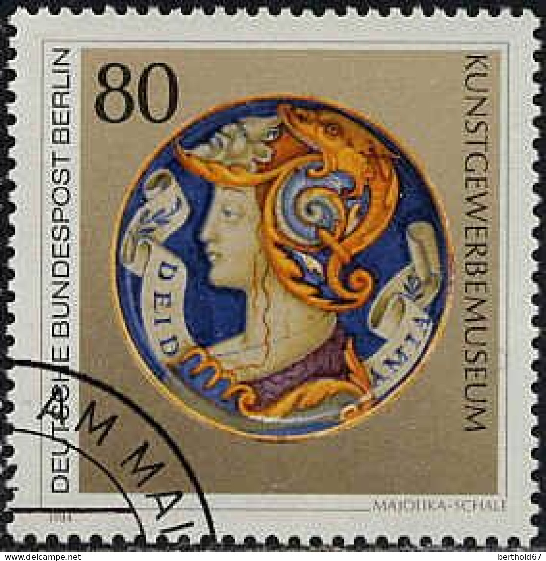 Berlin Poste Obl Yv:672 Mi:711 Majolika-Schale (Beau Cachet Rond) - Used Stamps