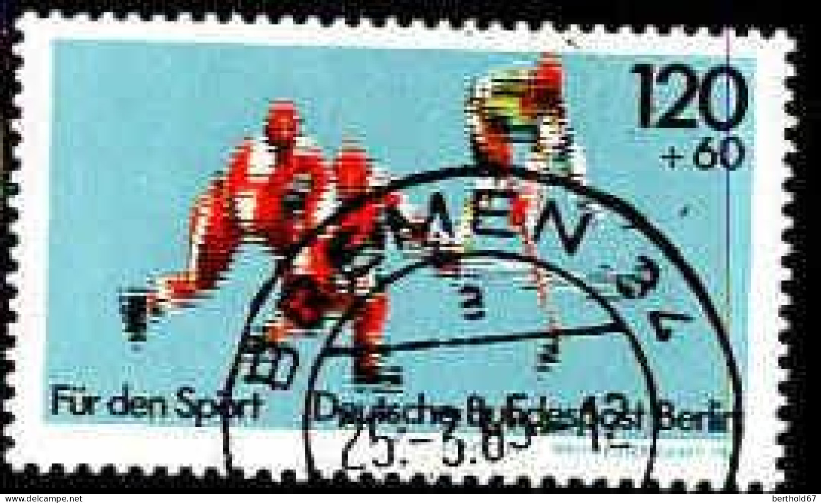 Berlin Poste Obl Yv:660 Mi:699 Hockey Sur Glace (cachet Rond) - Used Stamps
