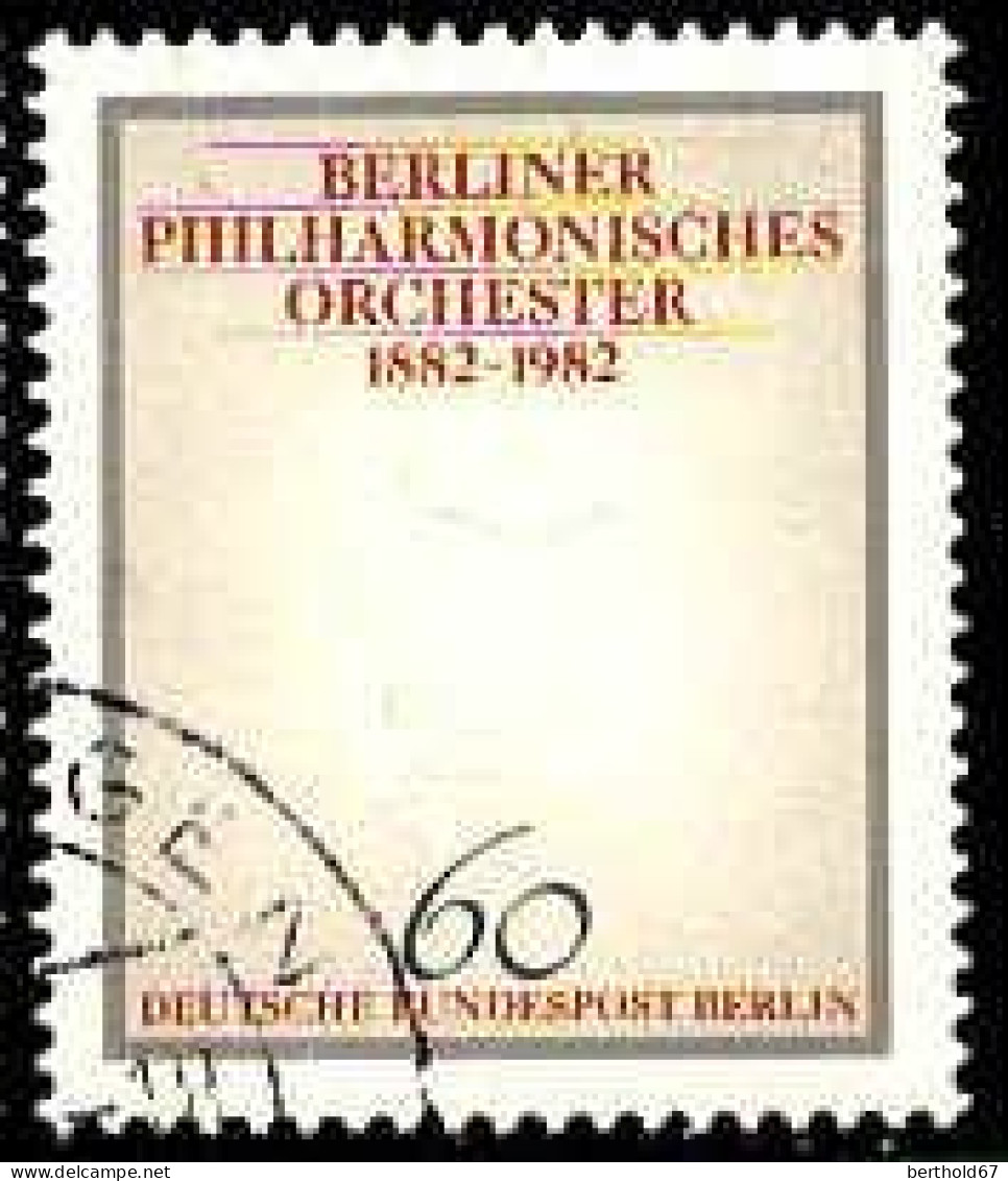 Berlin Poste Obl Yv:627 Mi:666 Berliner Philharmonikes Orchester Harpe (Beau Cachet Rond) - Used Stamps
