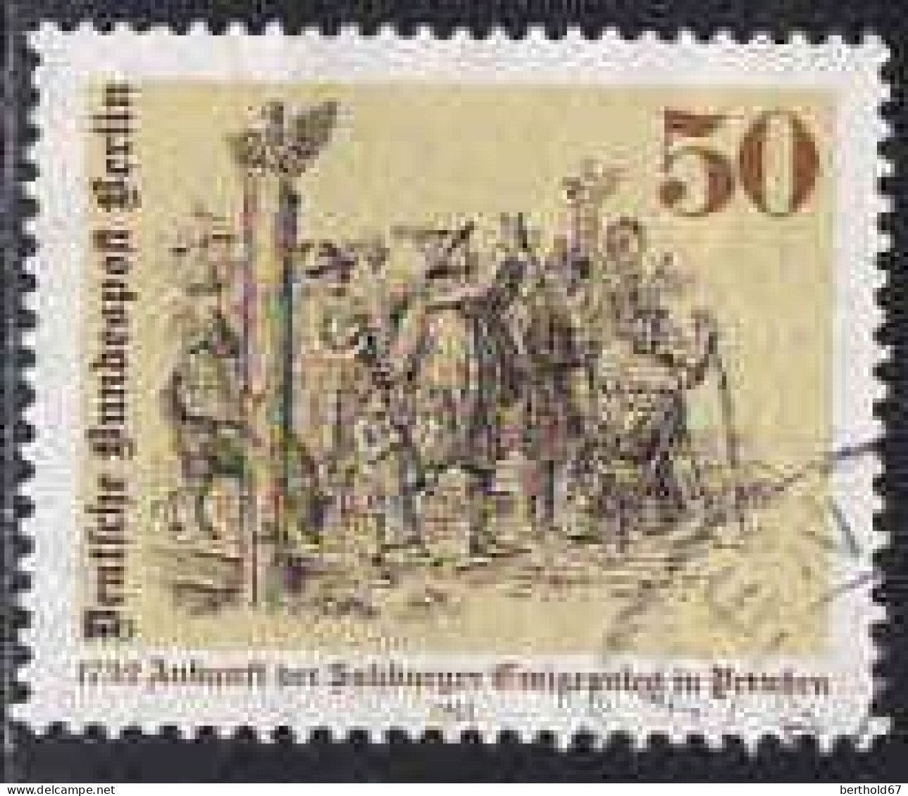 Berlin Poste Obl Yv:628 Mi:667 Ankunft Der Salzburger Emigranten In Preußen (cachet Rond) - Oblitérés