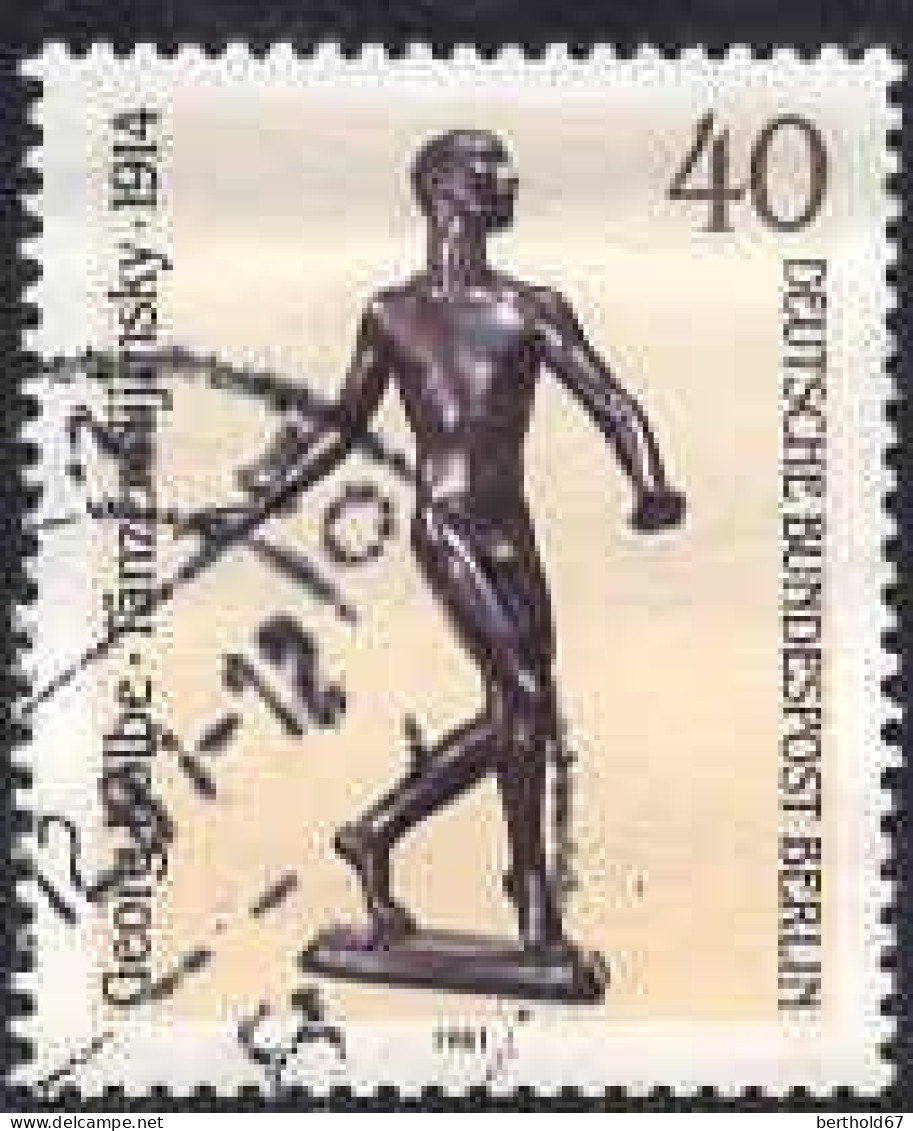 Berlin Poste Obl Yv:617 Mi:655 Georg Kolbe Tänzer Nijinsky (cachet Rond) - Gebraucht
