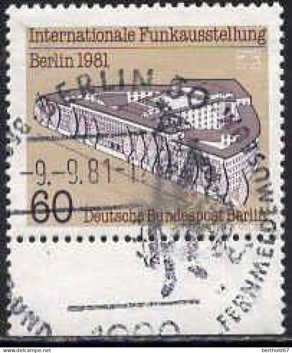 Berlin Poste Obl Yv:610 Mi:649 Internationale Funkausstellung Berlin Bord De Feuille (TB Cachet Rond) - Oblitérés