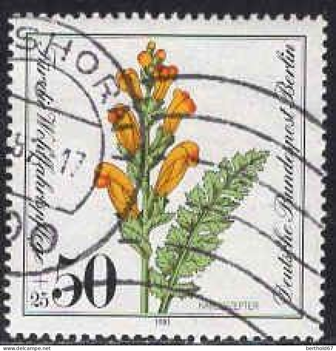 Berlin Poste Obl Yv:612 Mi:651 Karlsszepter Pedicularis Sceptrum Carolinum (TB Cachet Rond) - Gebraucht