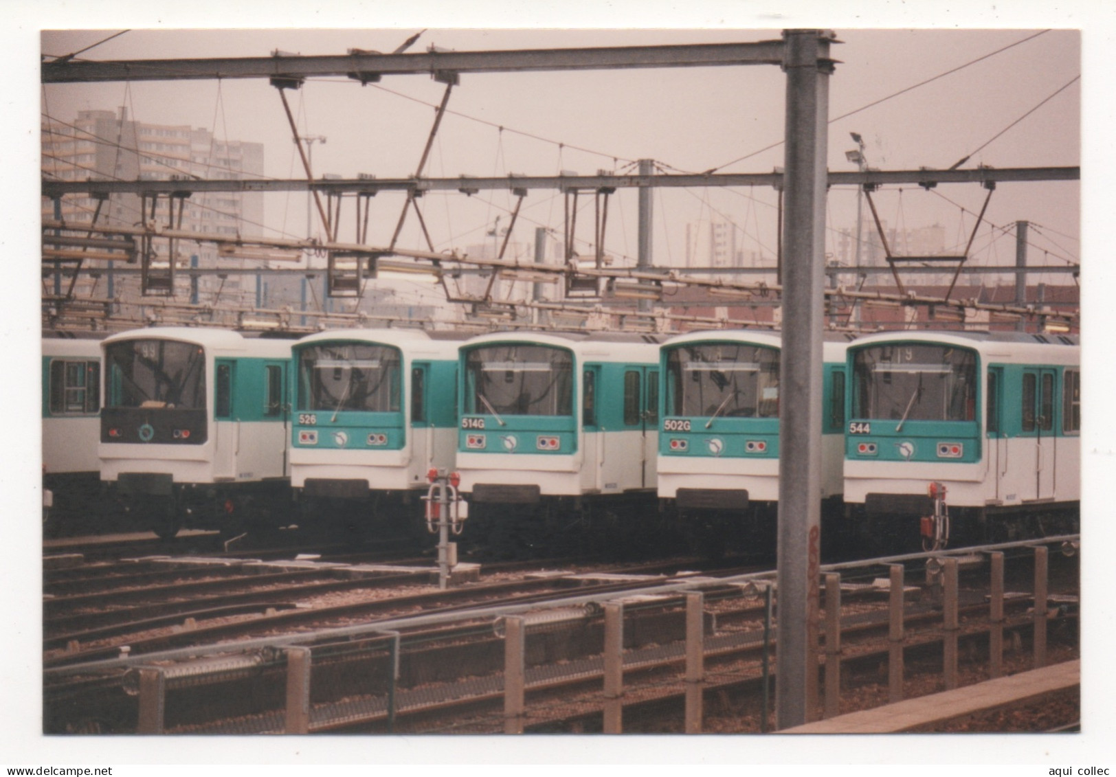 MÉTRO DE PARIS (75) . 09/10/1996 . LIGNE 5. DÉPÔT DE BOBIGNY - Subway