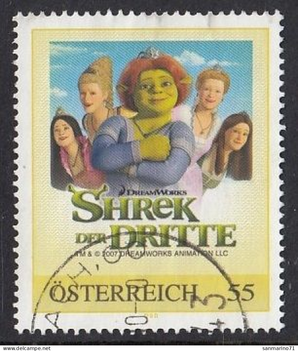 AUSTRIA 35,personal,used,hinged,Shrek - Personnalized Stamps