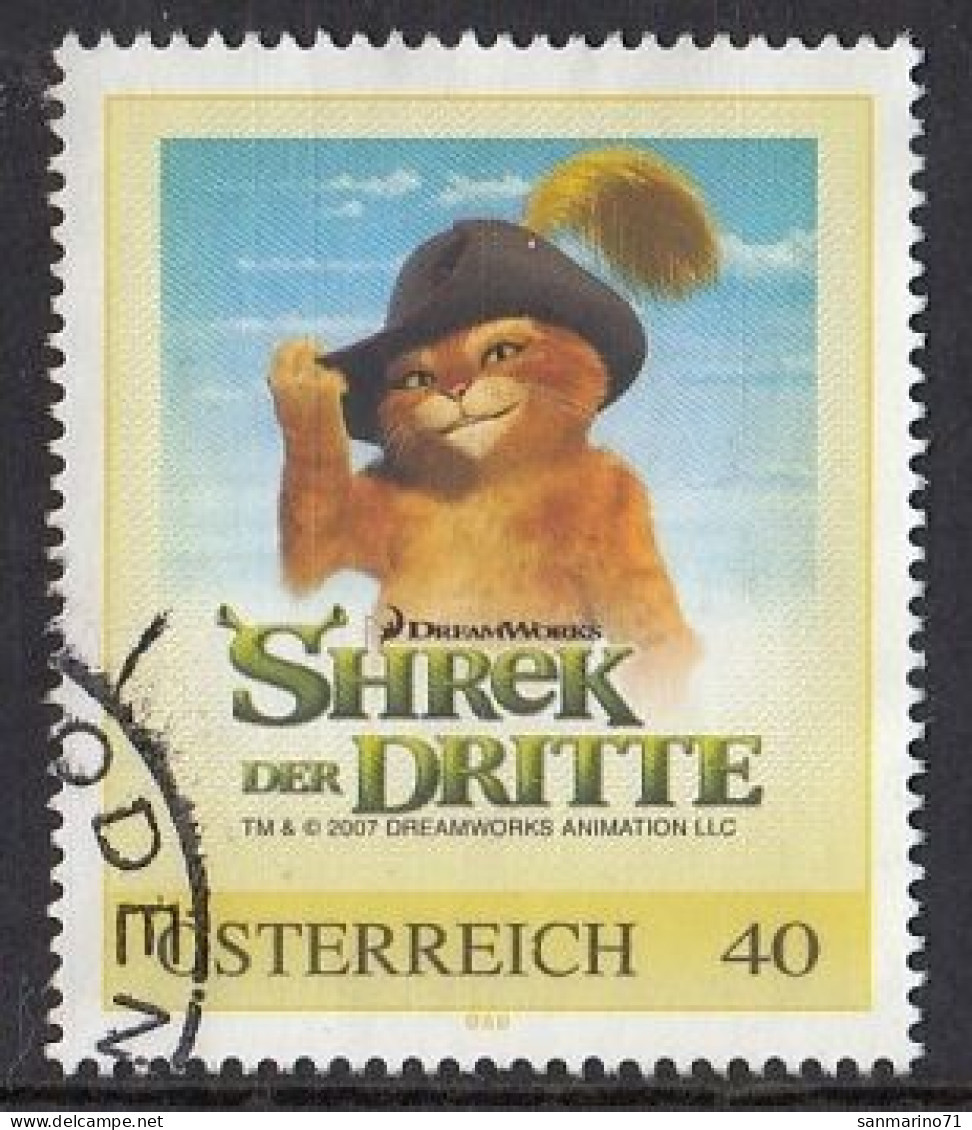 AUSTRIA 37,personal,used,hinged,Shrek - Personnalized Stamps